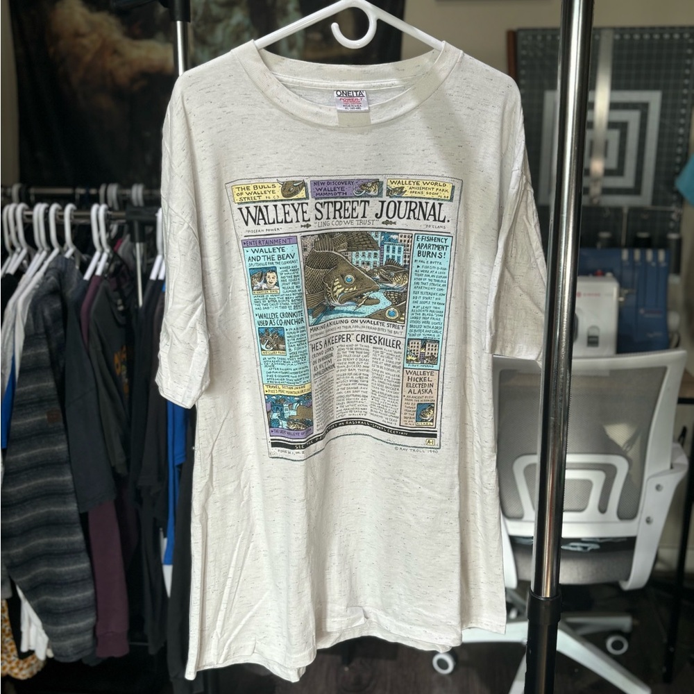 X-Large “Walleye Street Journal” T-Shirt